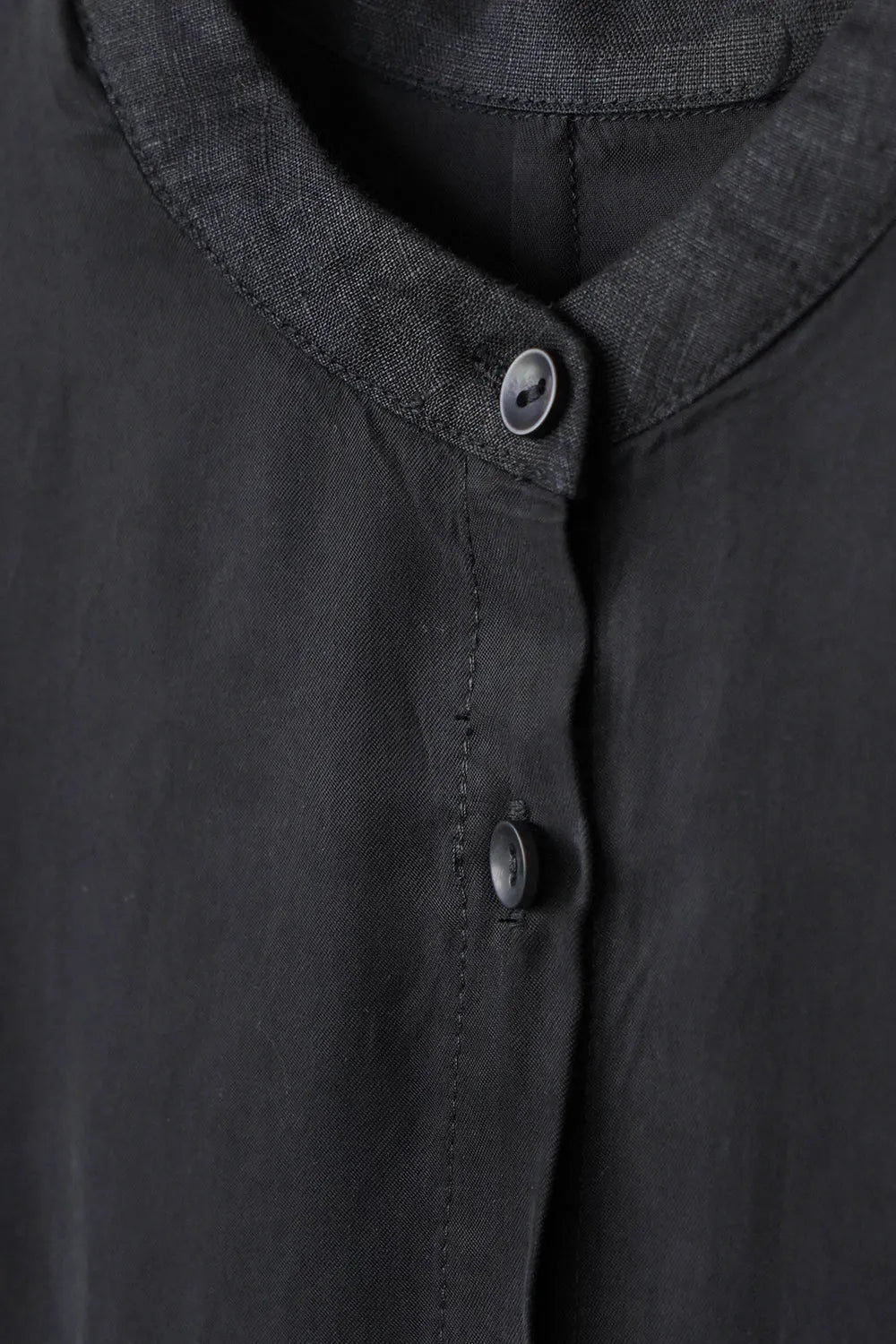 リネン×レーヨン ヨーク切替ワイドワンピース