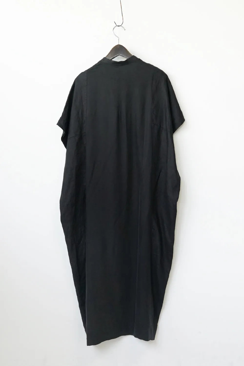 リネン×レーヨン ヨーク切替ワイドワンピース