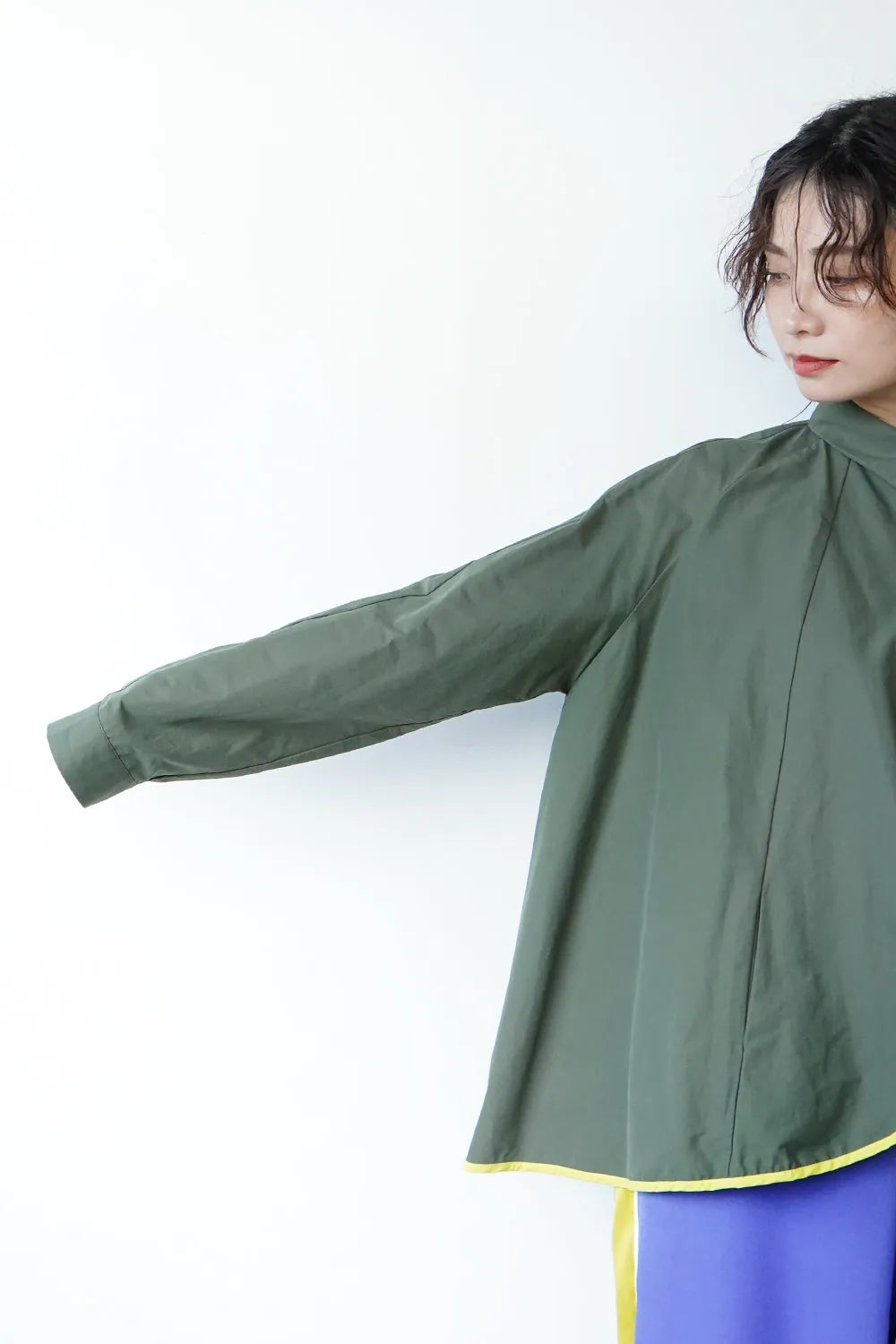 【LILA n’ citta】パイピングシャツジャケット