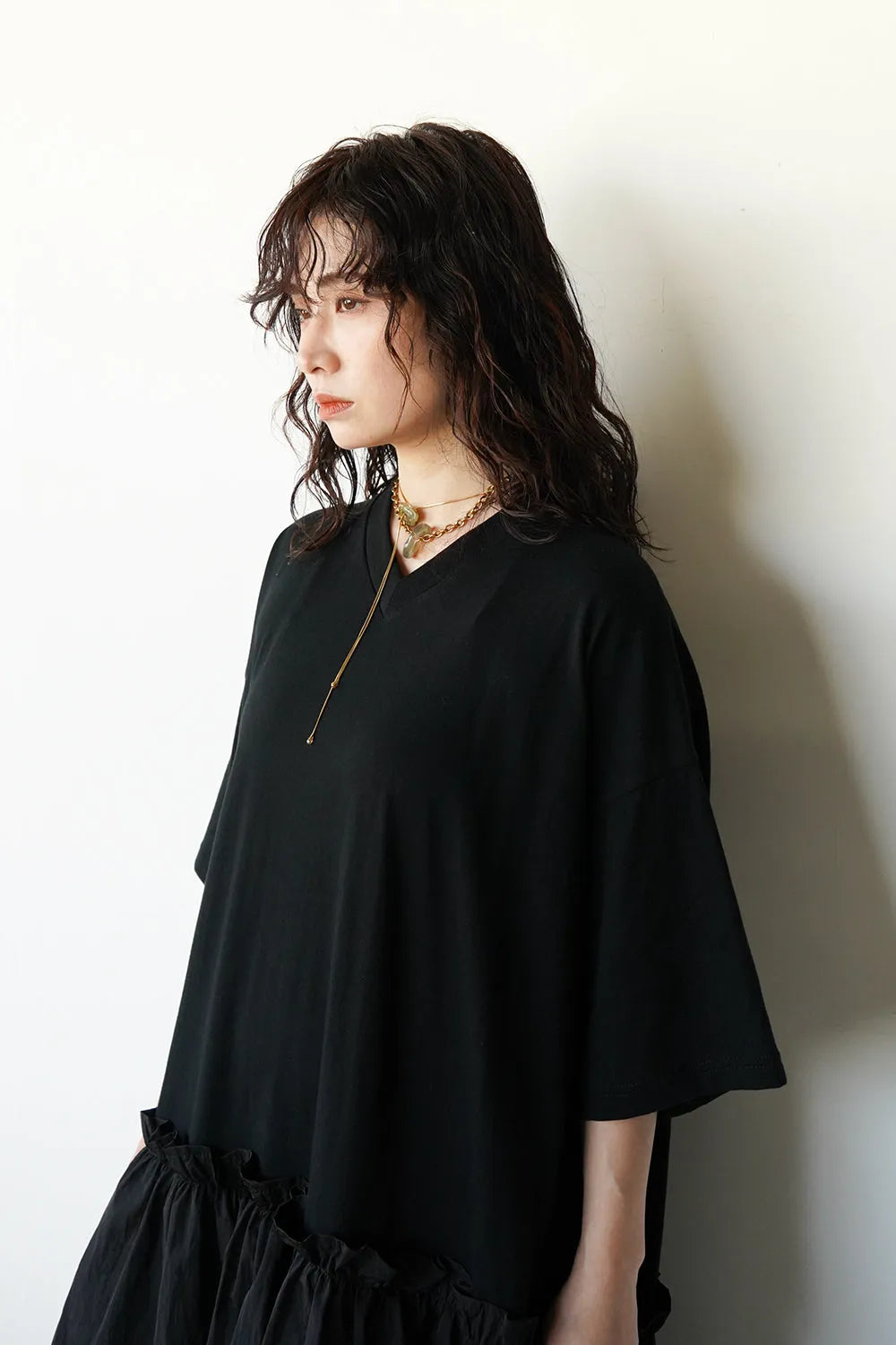 【nunuforme】ティアードワンピース