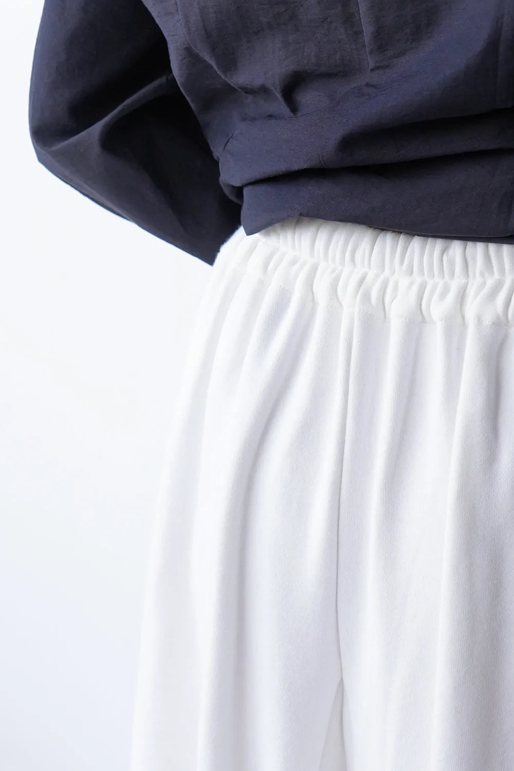 ラウンド切替裏毛サルエルパンツ