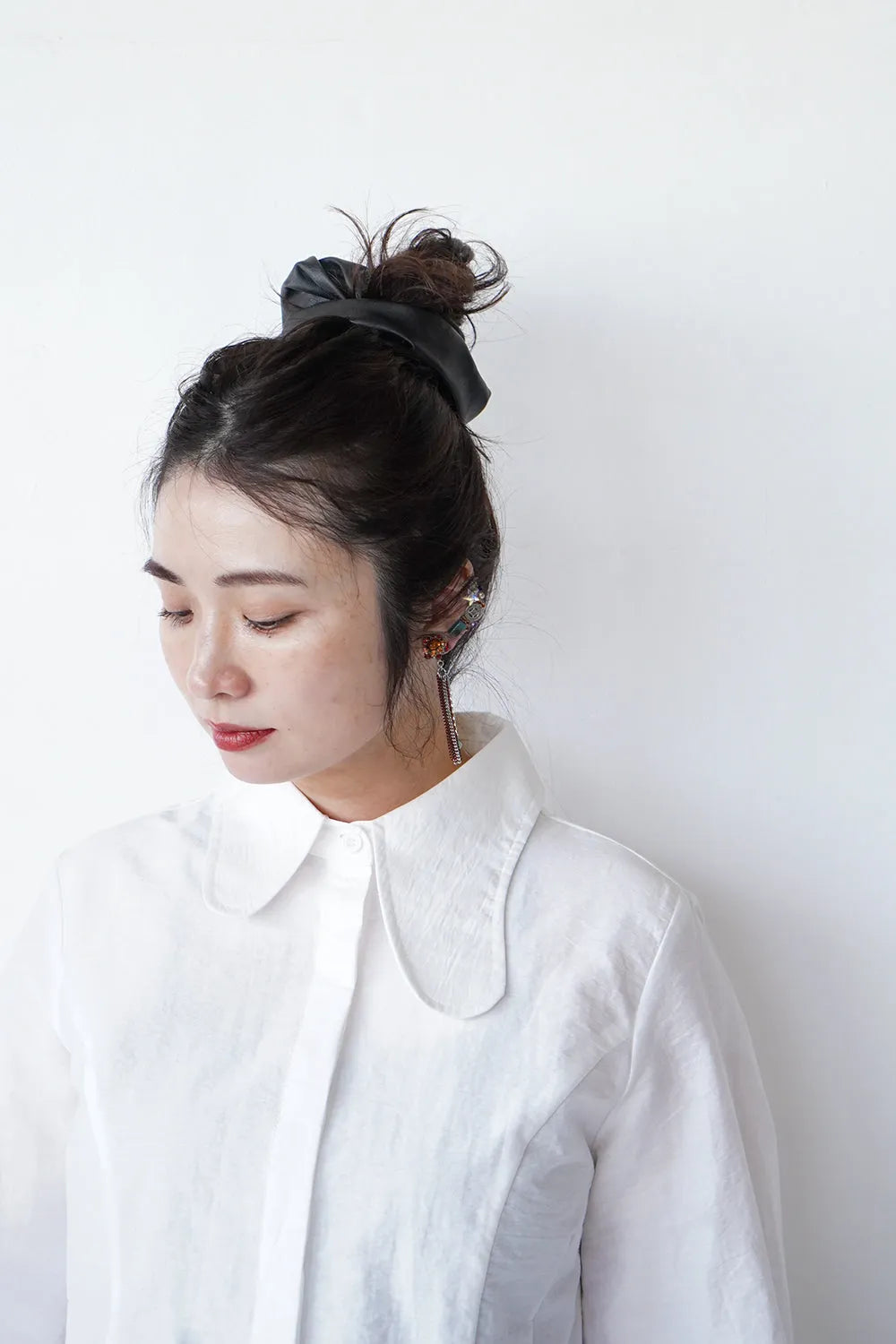 フェイクレザービッグシュシュ