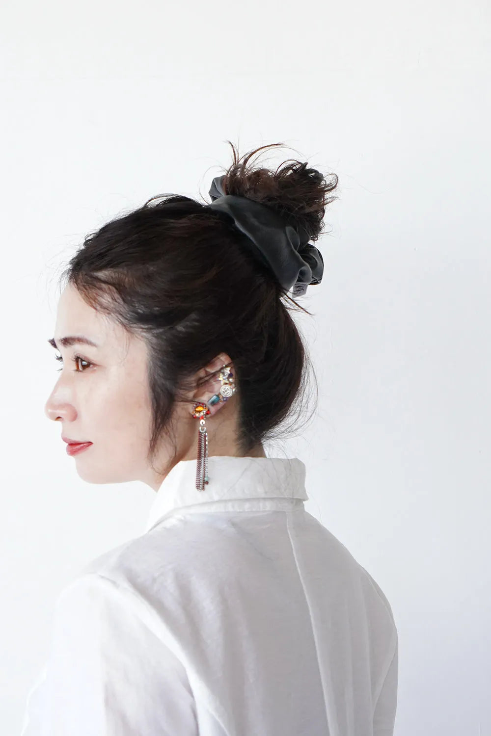 フェイクレザービッグシュシュ