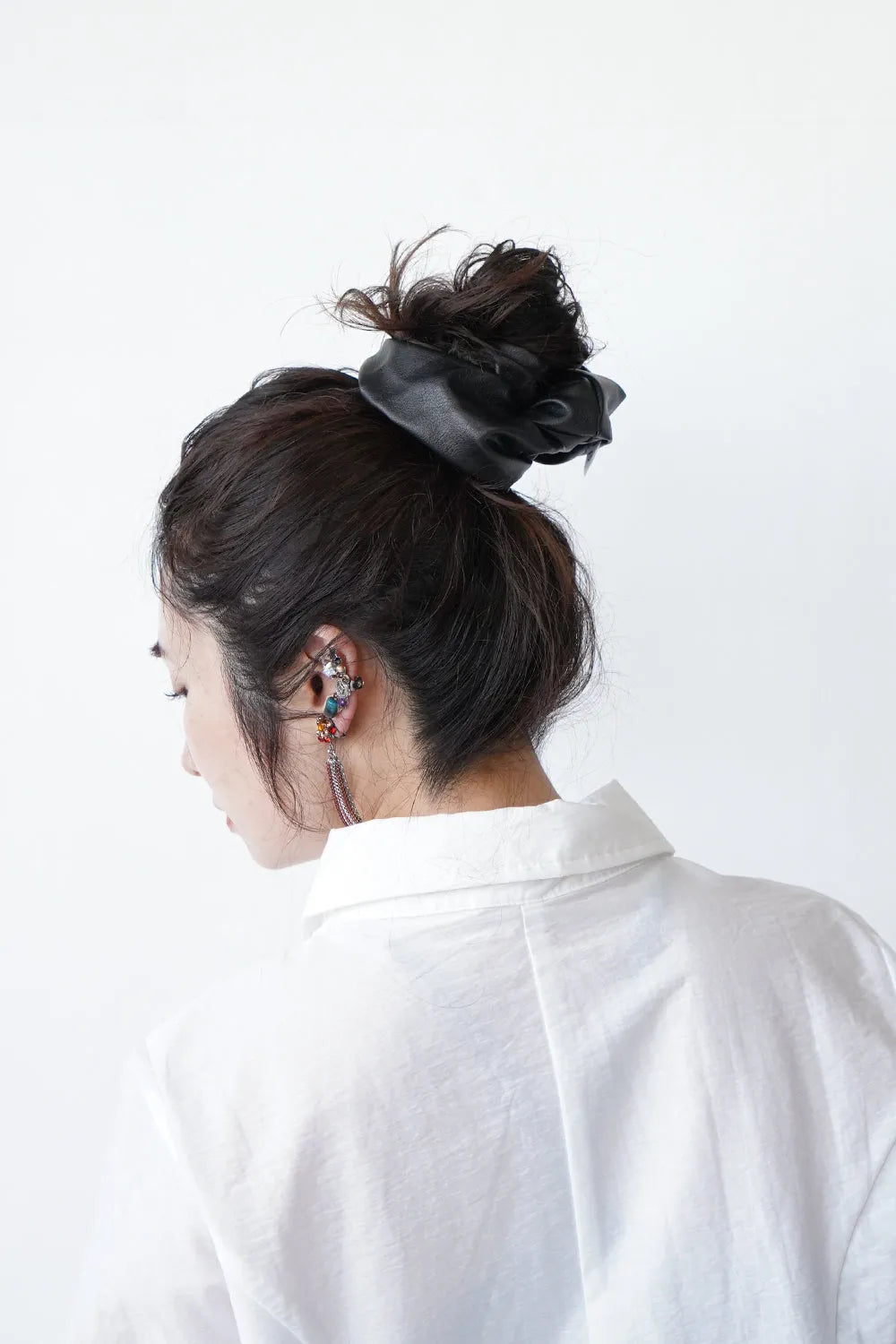 フェイクレザービッグシュシュ