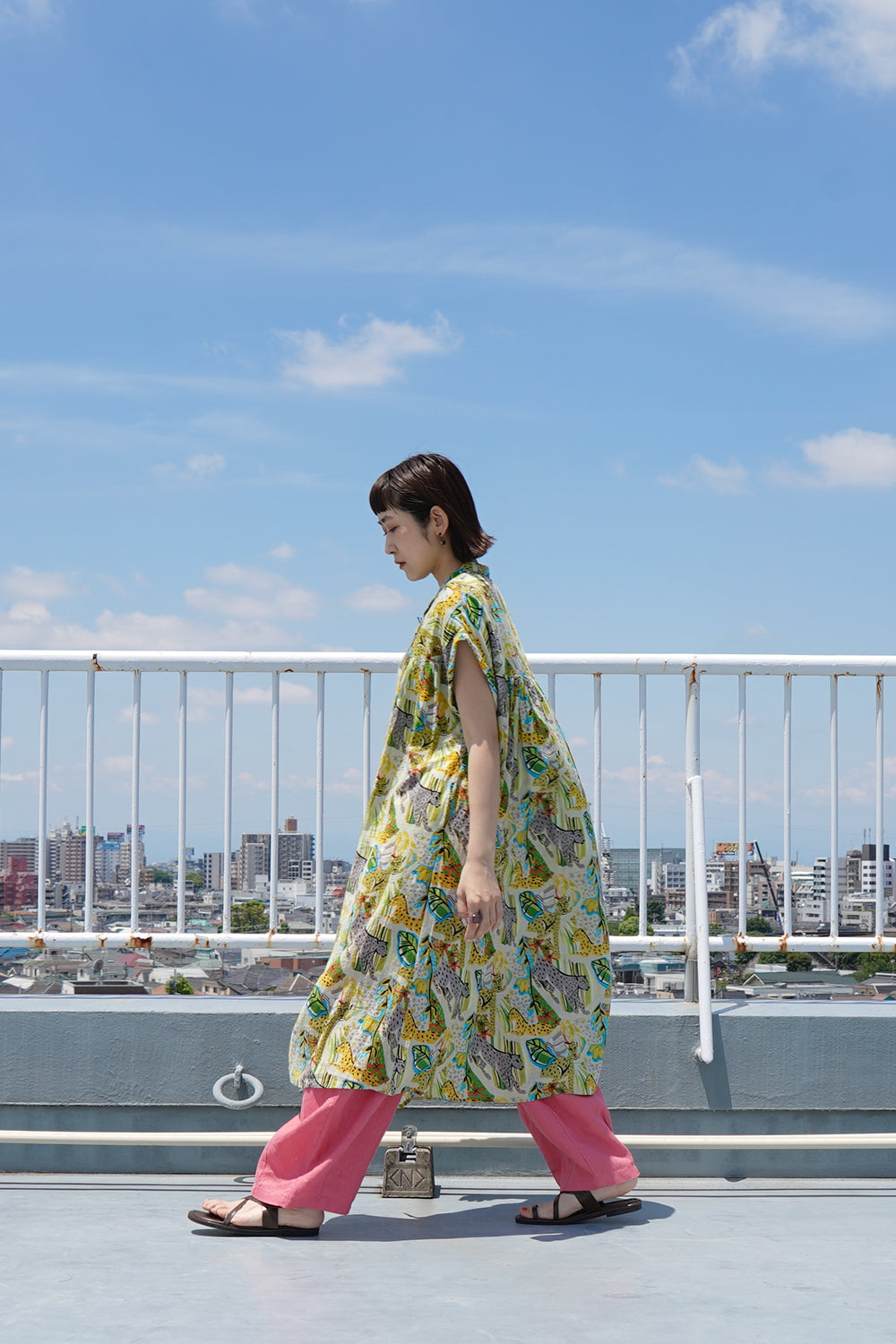 fu-dueka::】サファリプリントギャザーワンピース – LILA & CITTA