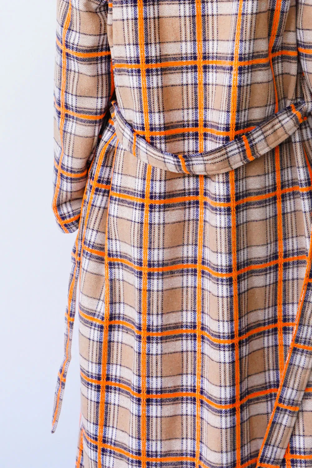 【LILA n’ citta】チェック柄ガウンコート