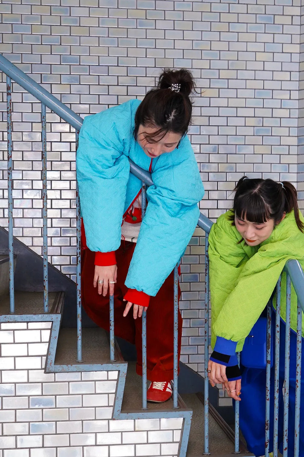 【LILA n’ citta】格子柄キルティングブルゾン