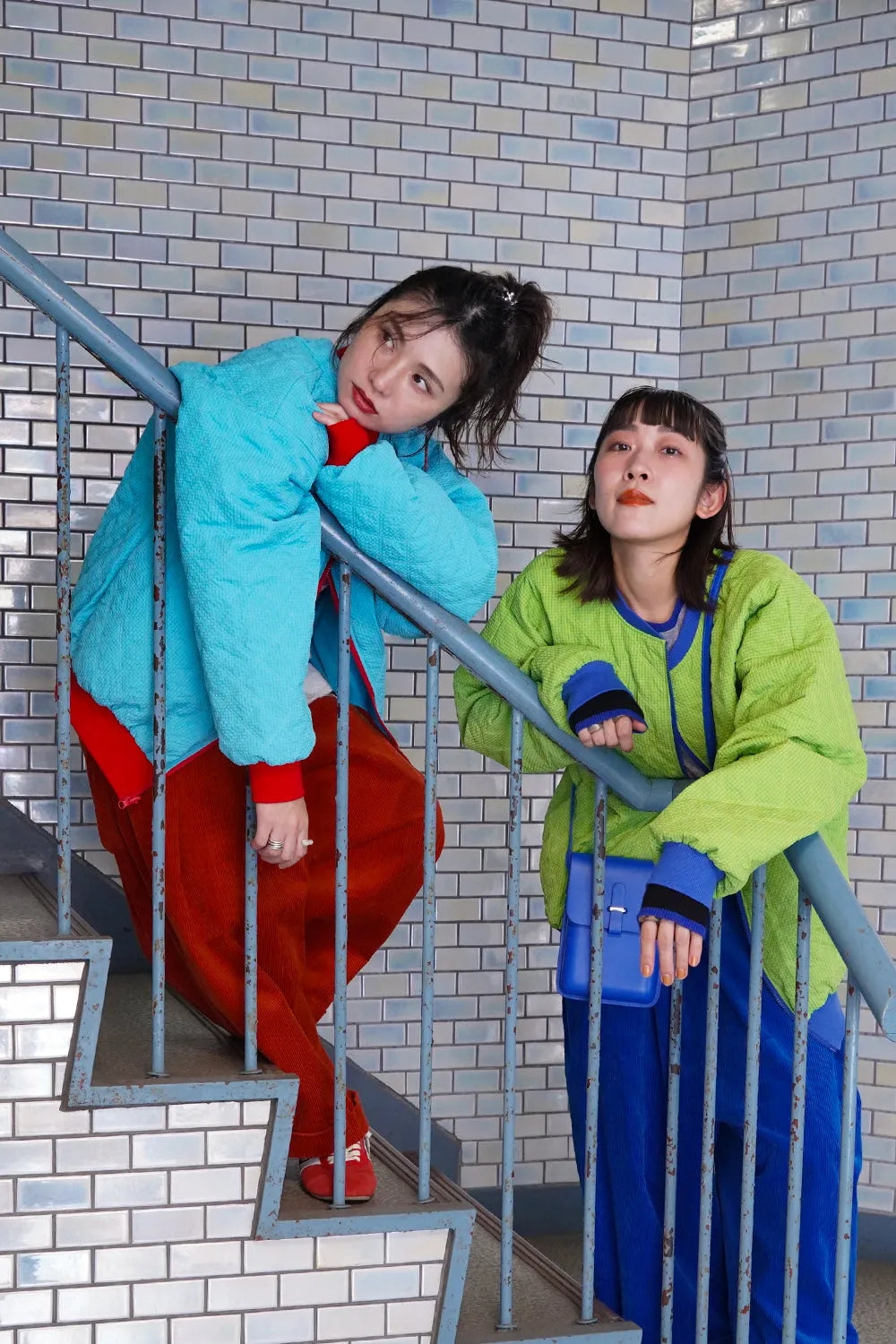 【LILA n’ citta】格子柄キルティングブルゾン