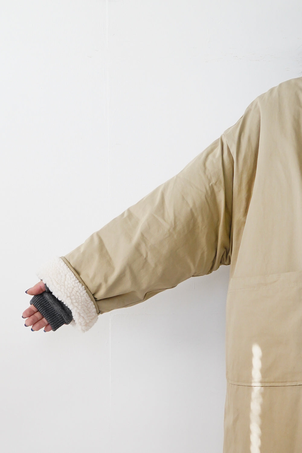 nハリウッド　ボアロングコート　リバーシブル 楽天市場】【60％OFFクーポン対象】リバーシブル キルティング ボア