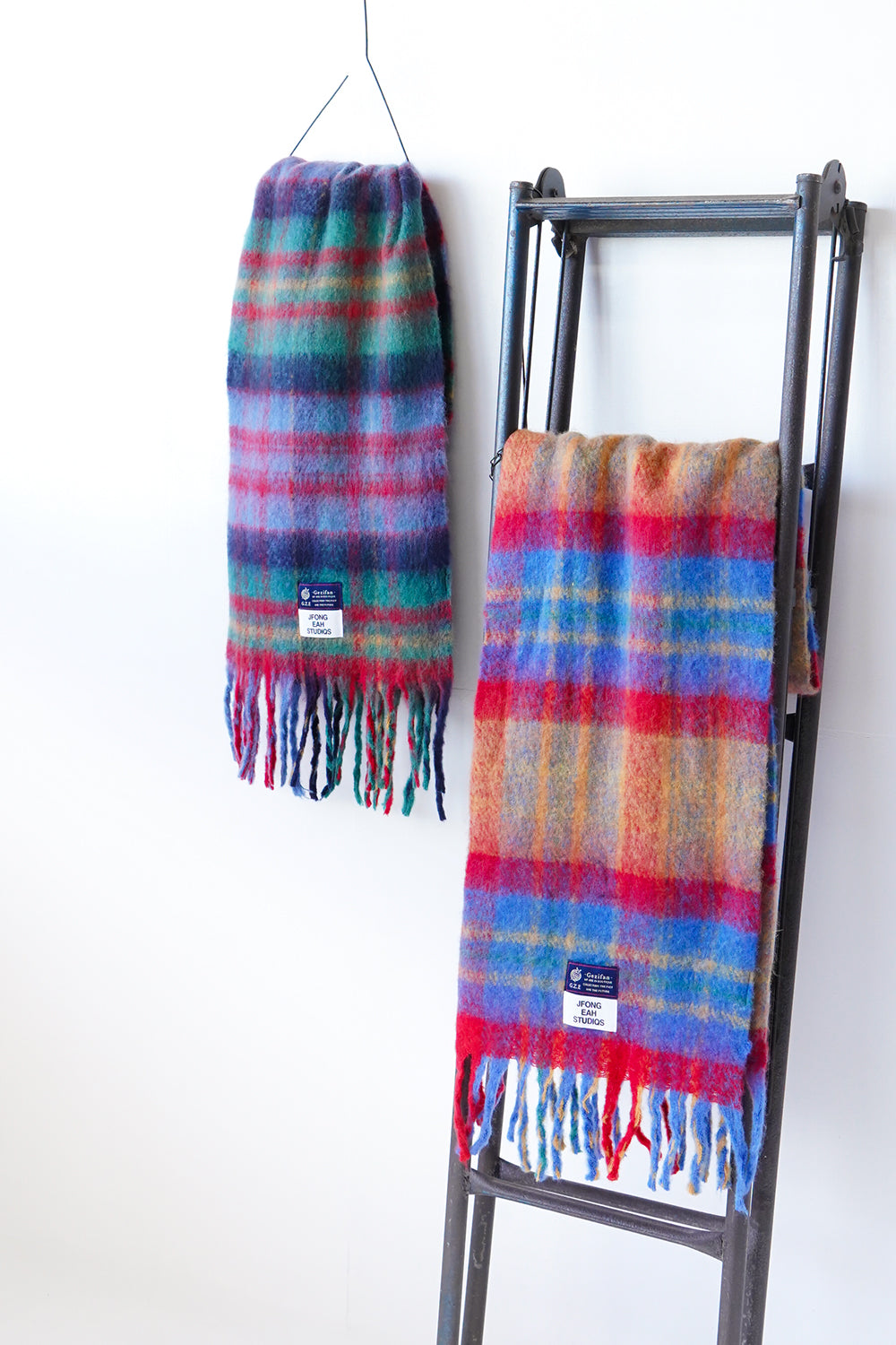 ビッグチェックマフラー