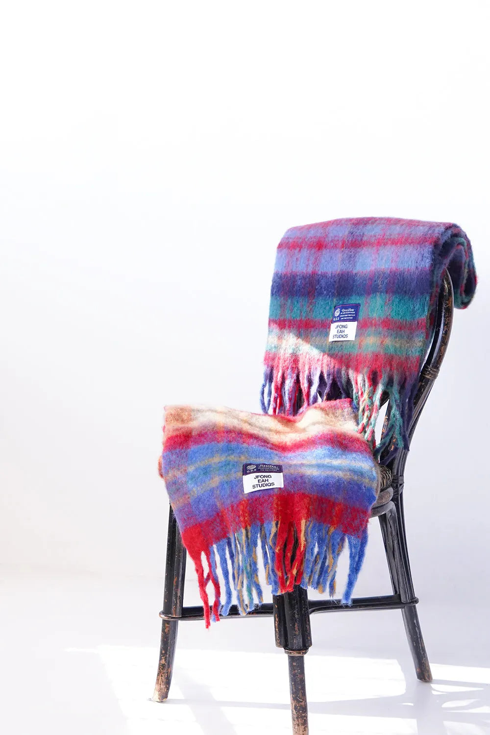 ビッグチェックマフラー