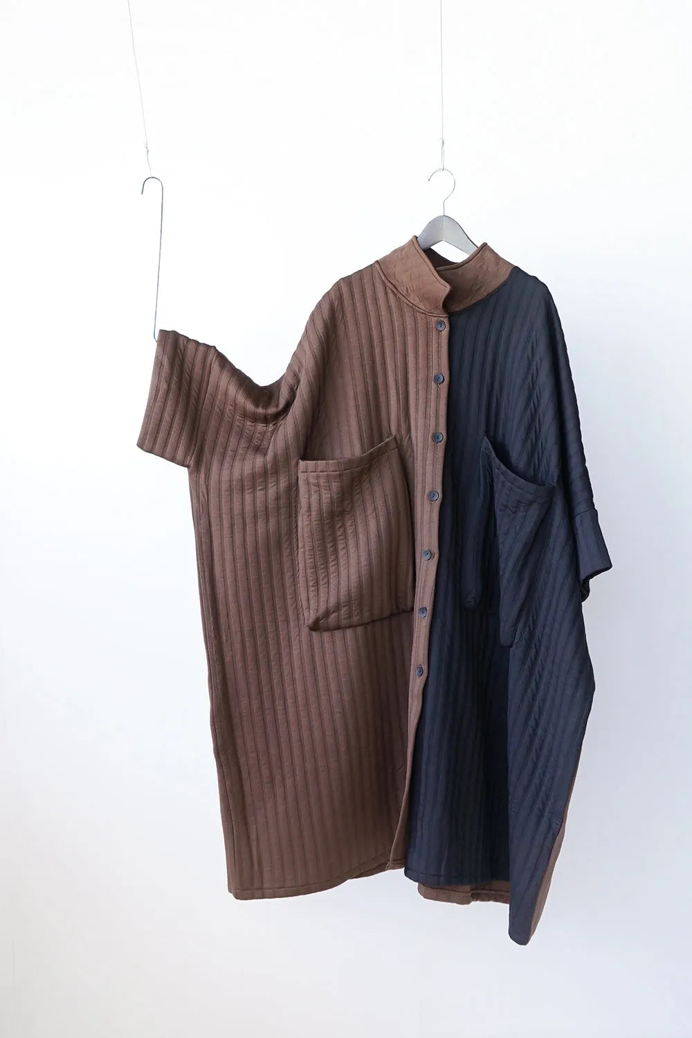 バイカラービッグポケットビッグコート