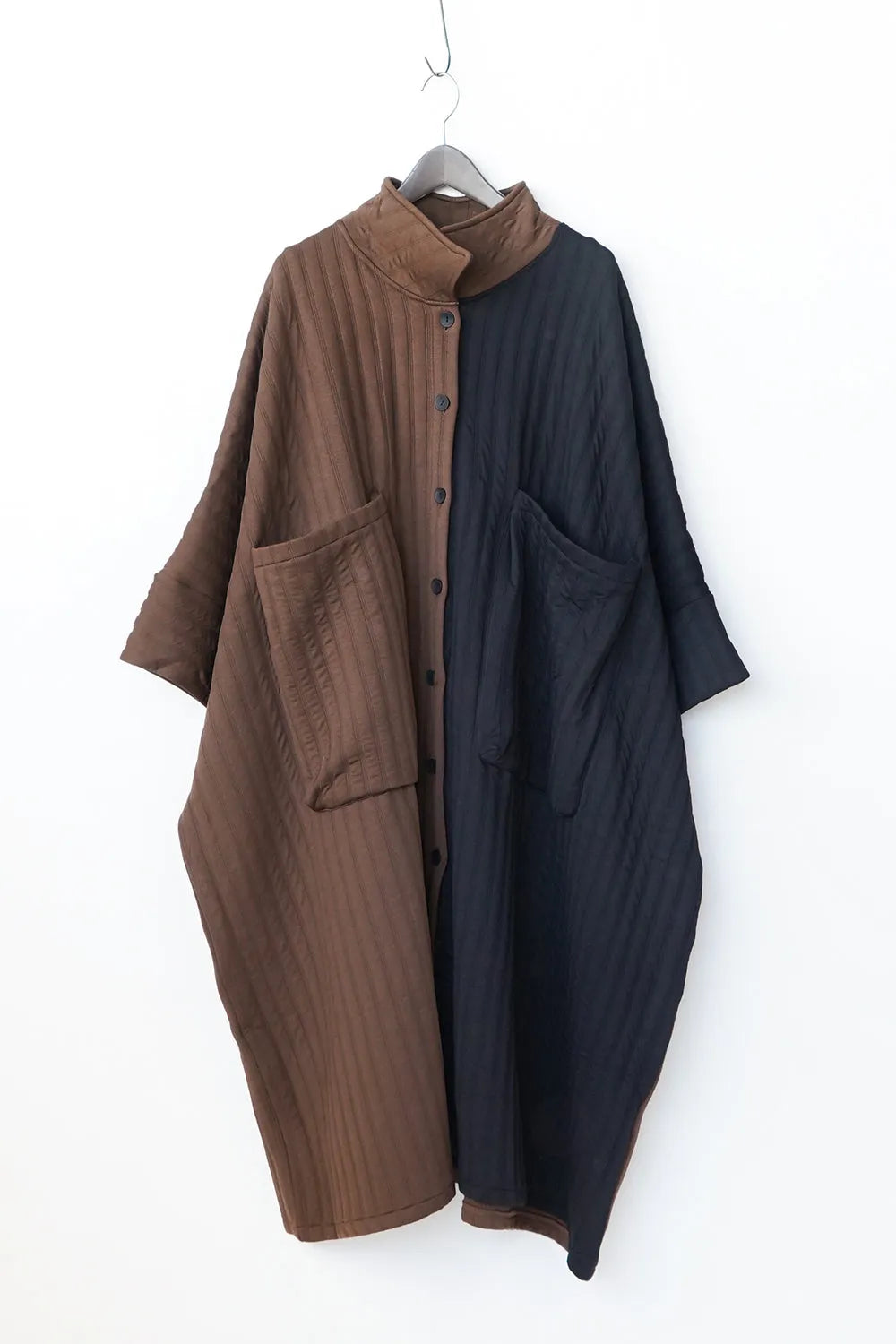 バイカラービッグポケットビッグコート