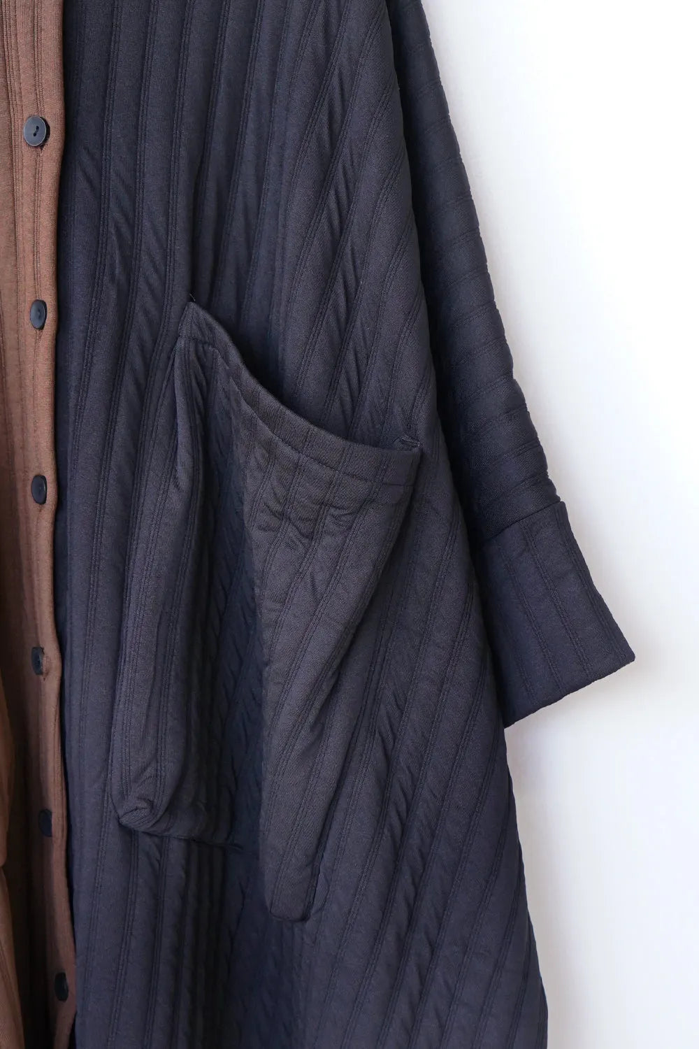 バイカラービッグポケットビッグコート