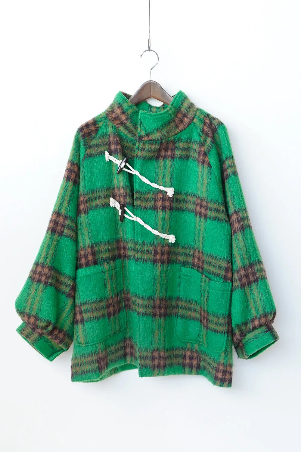 【LILA n' citta】チェック柄ハーフコート