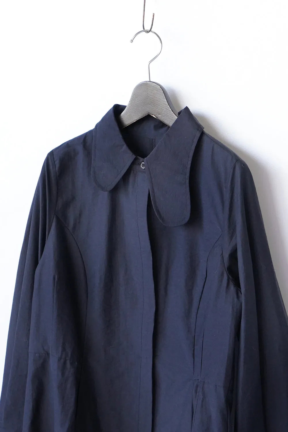 アシメカラーアシメヘムパネルラインシャツ