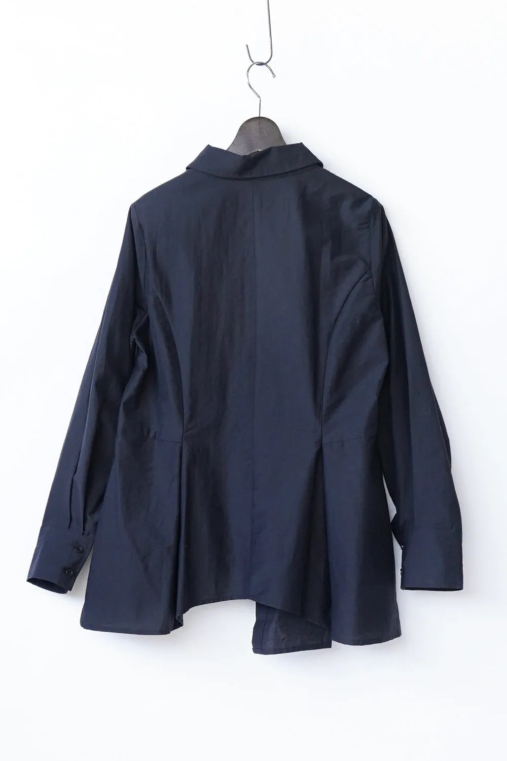 アシメカラーアシメヘムパネルラインシャツ