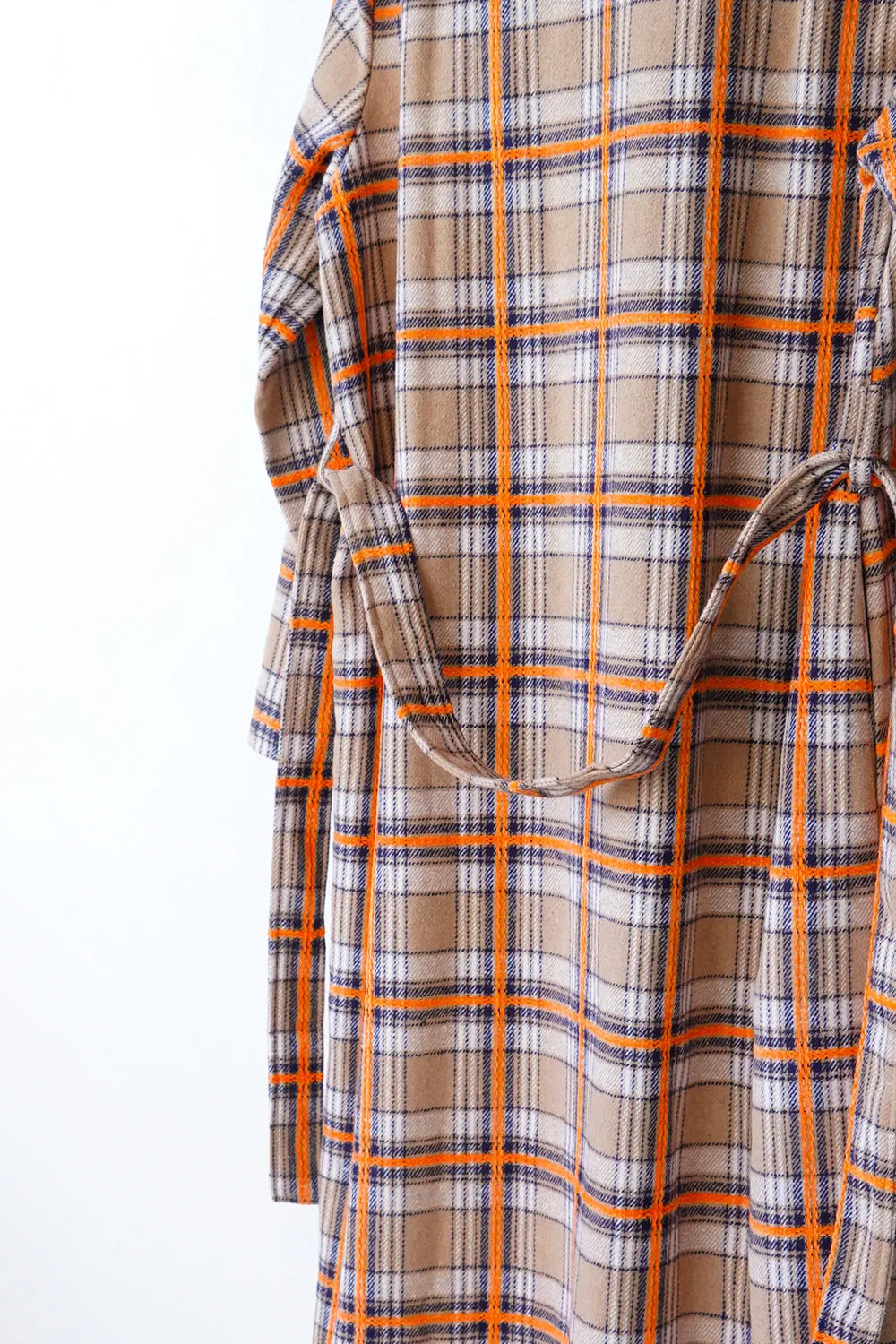 【LILA n’ citta】チェック柄ガウンコート