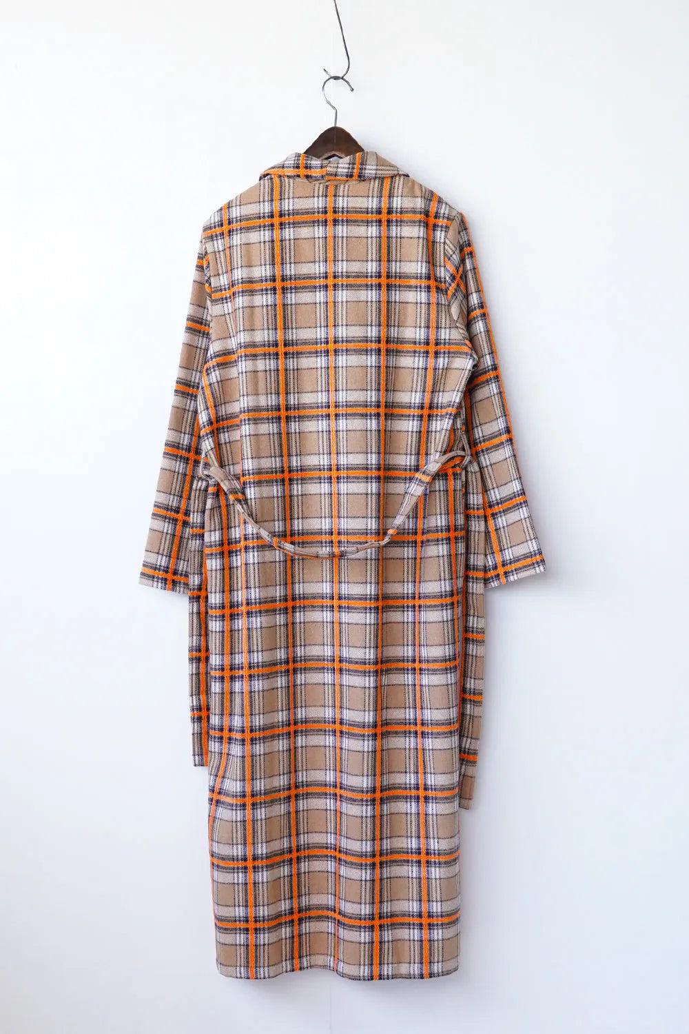 【LILA n’ citta】チェック柄ガウンコート