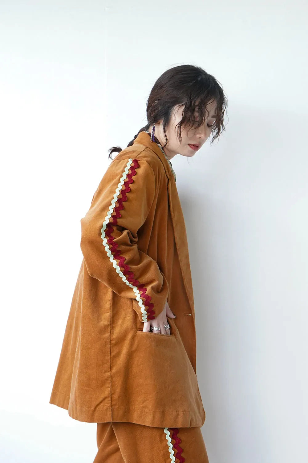 【LILA n’ citta】リックラックコーデュロイジャケット