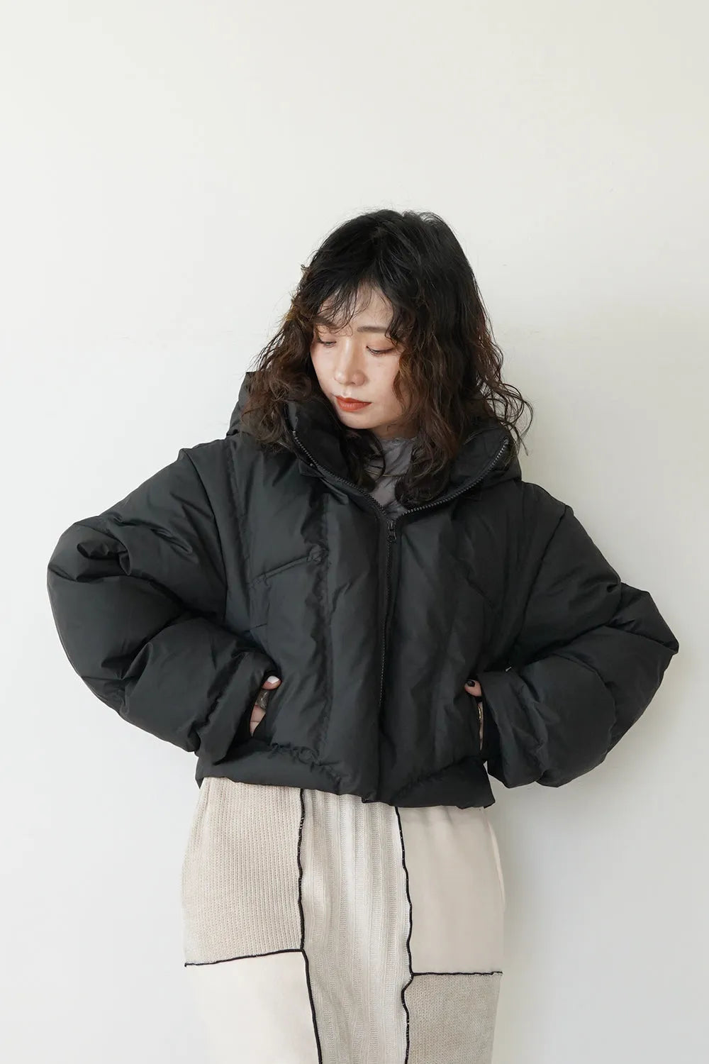 中綿ショートブルゾン