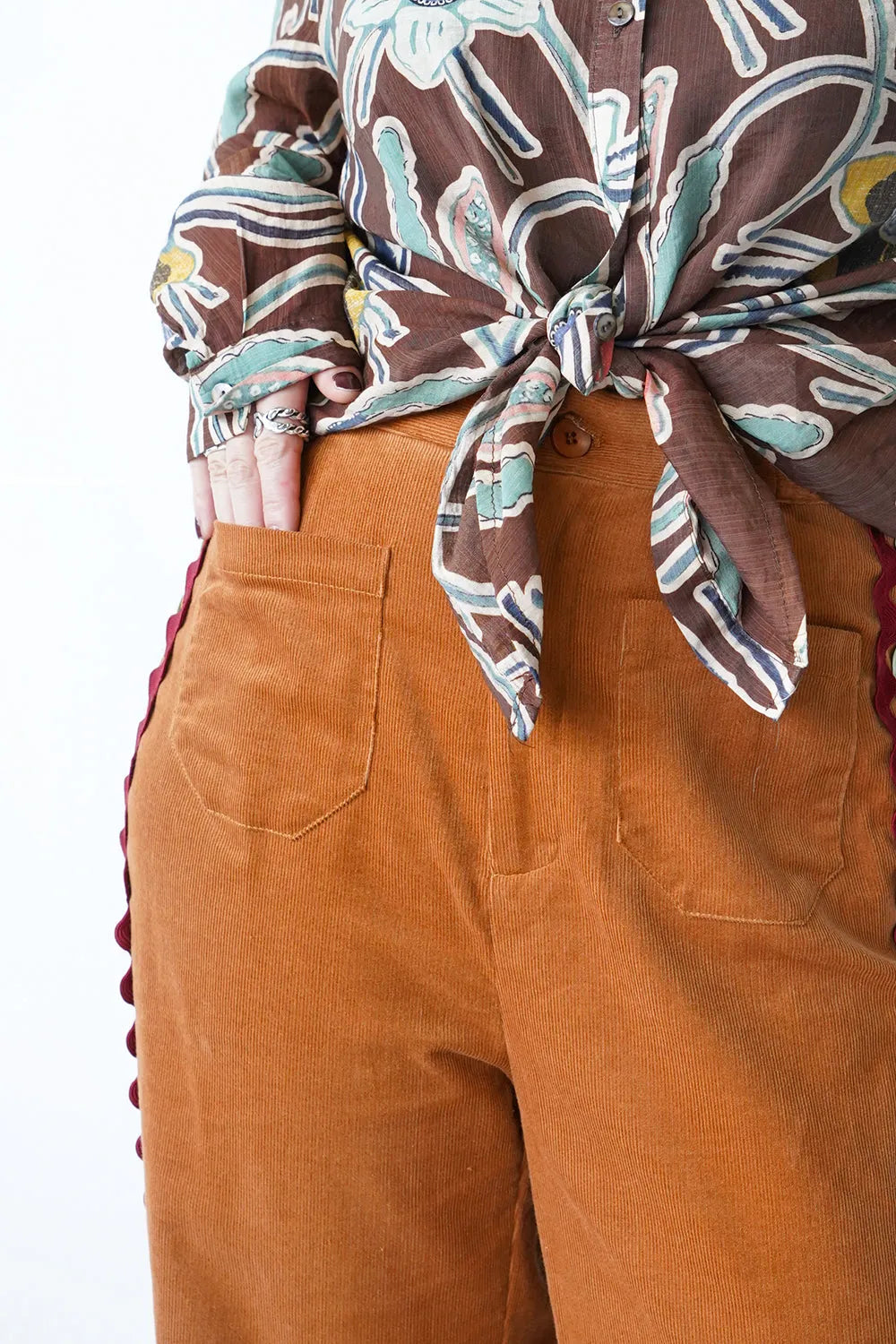 【LILA n’ citta】リックラックコーデュロイパンツ