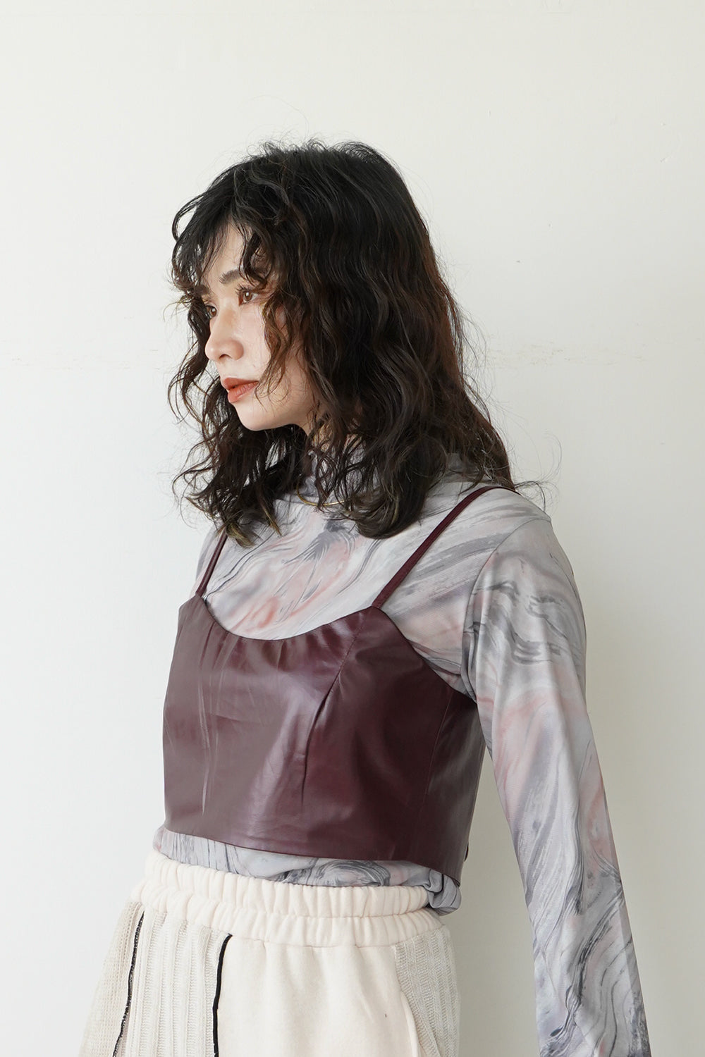 MAISON SPECIALリバーシブルビスチェグレー美品 MAISON SPECIALリバーシブルビスチェグレー