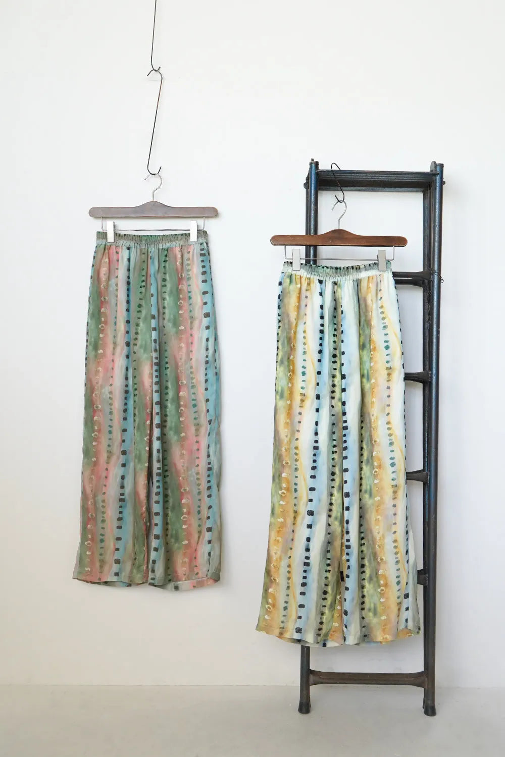 【LILA n’citta】ストライプドットイージーパンツ