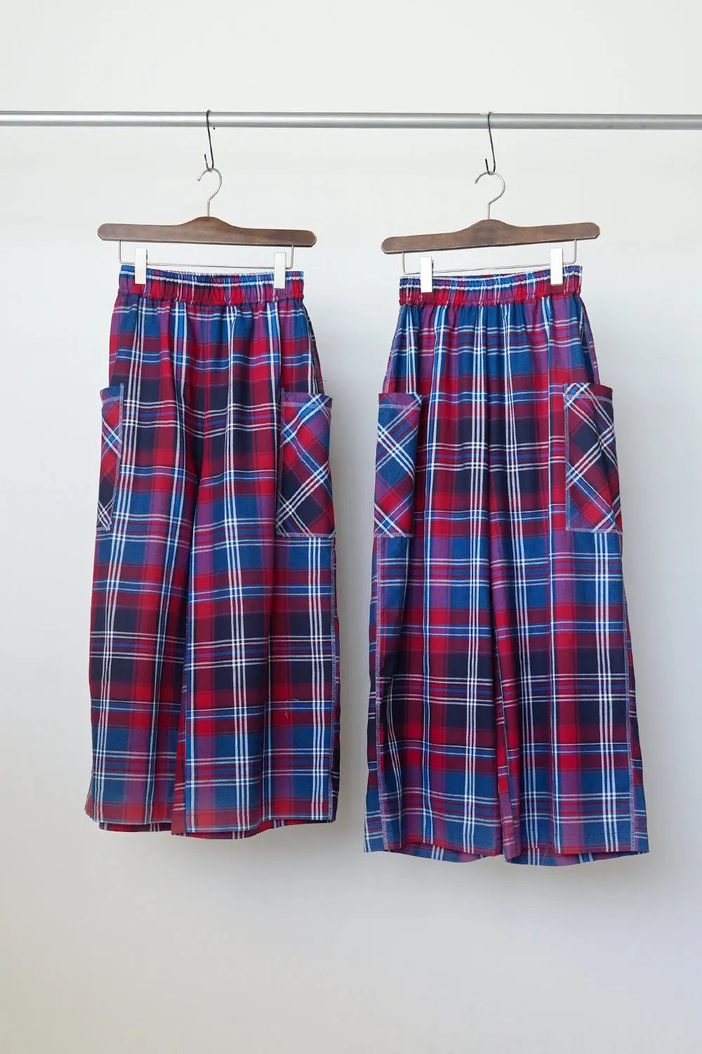 【LILA n’citta】チェック柄ワイドパンツ