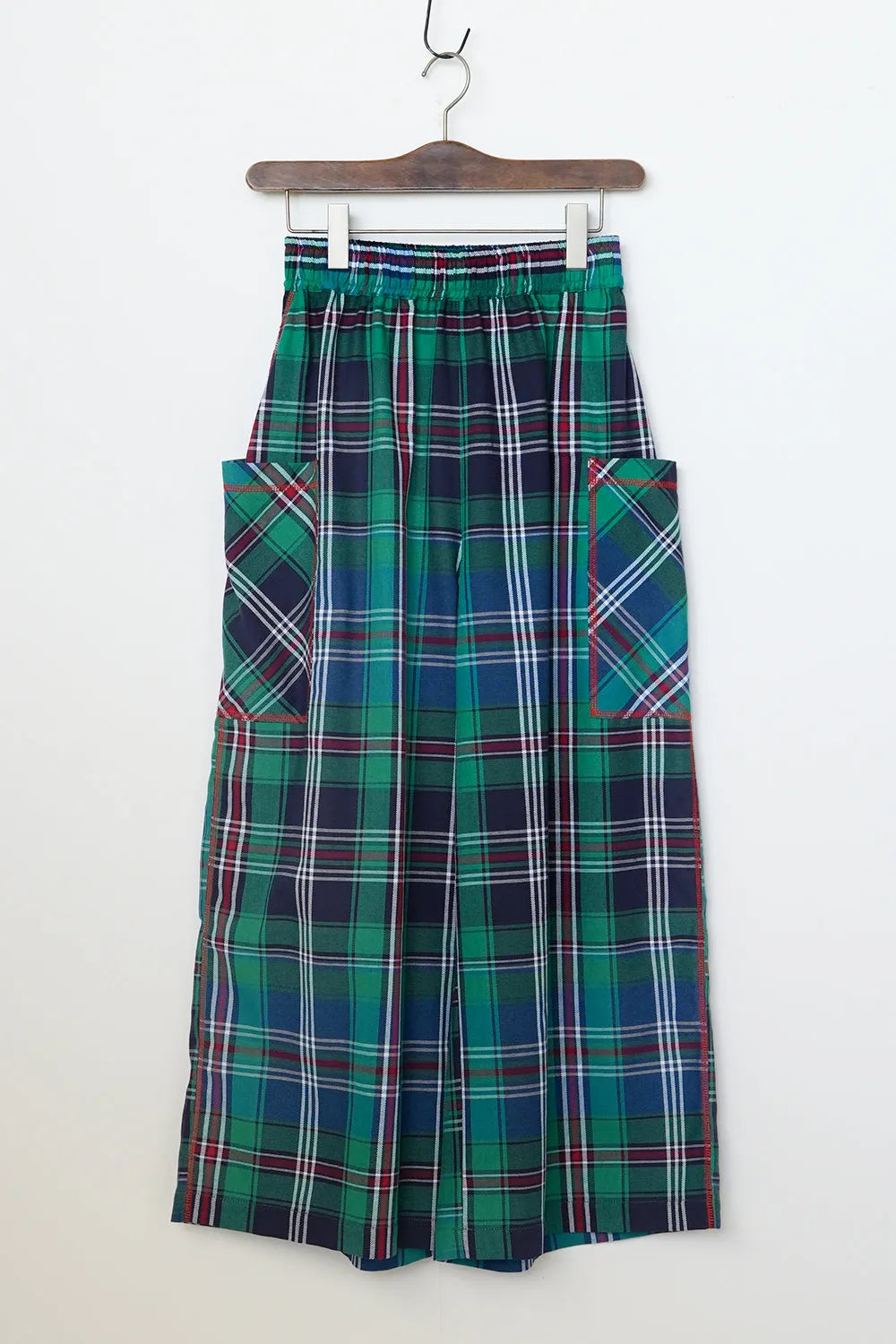 【LILA n’citta】チェック柄ワイドパンツ