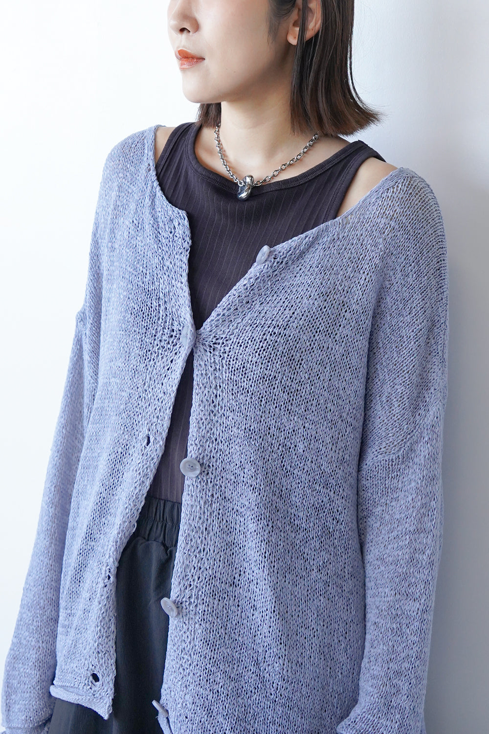 前後2wayローゲージルーズカーデ – LILA & CITTA ONLINE SHOP