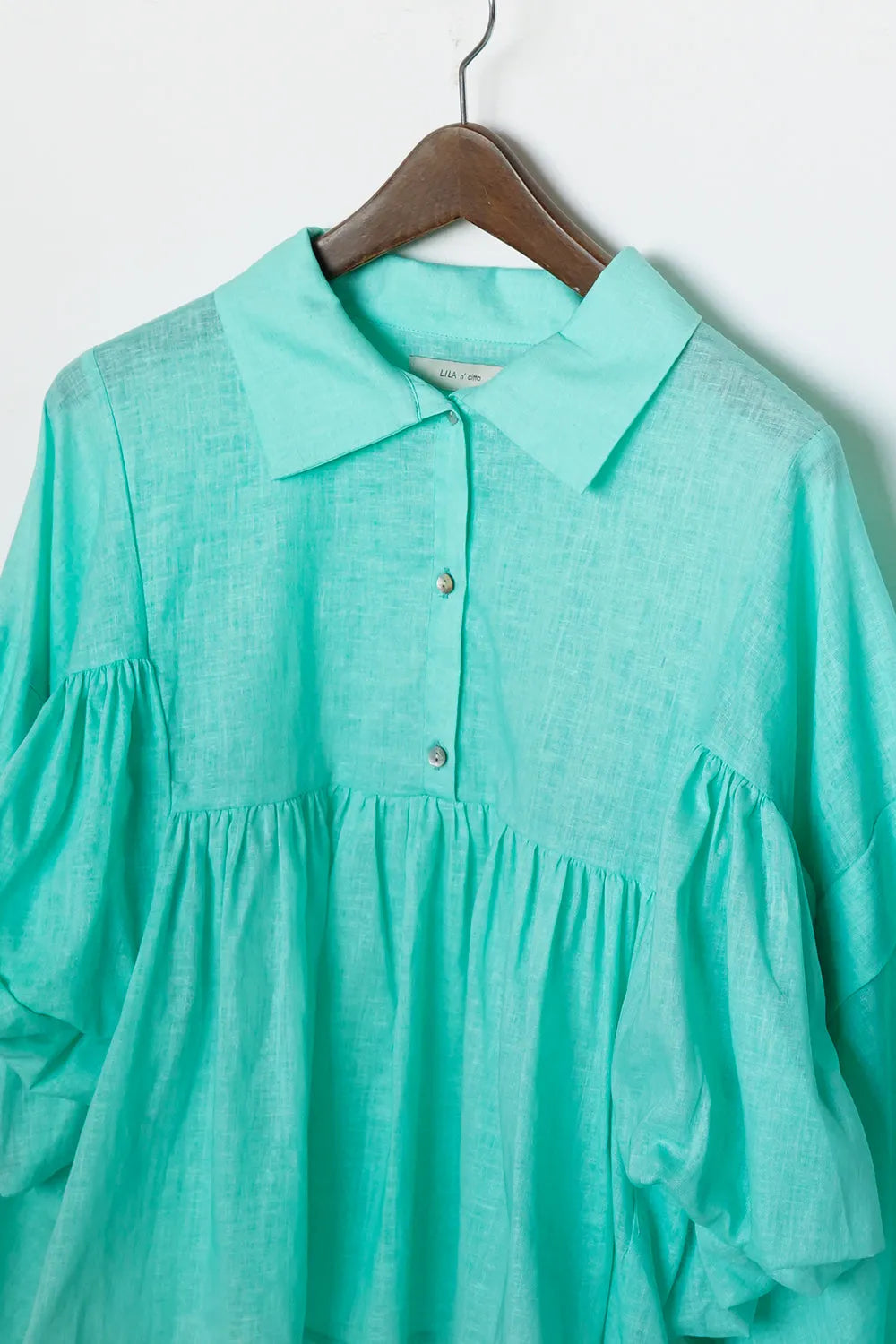 【LILA n' citta】ギャザー袖プルオーバー