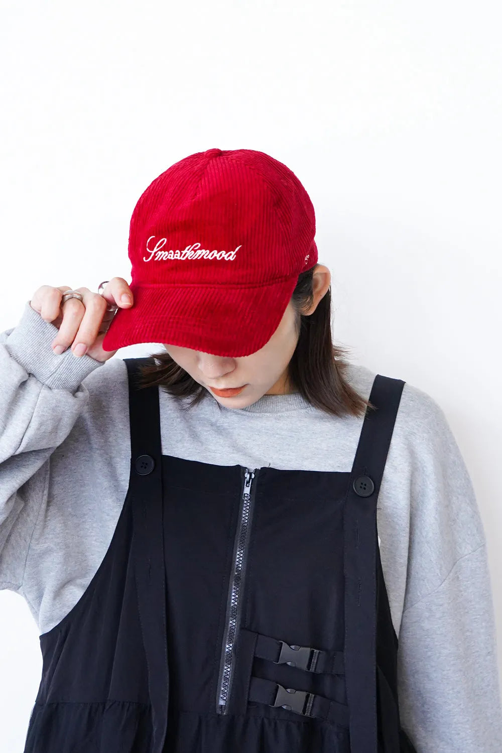 ロゴ入りコーデュロイボールキャップ