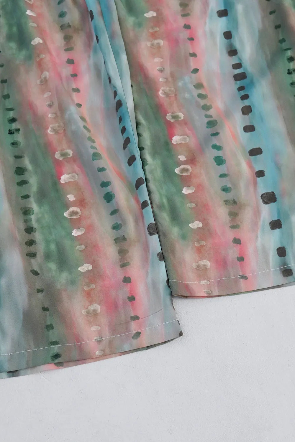 【LILA n’citta】ストライプドットイージーパンツ