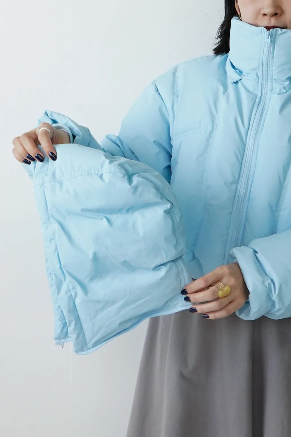 中綿ショートブルゾン