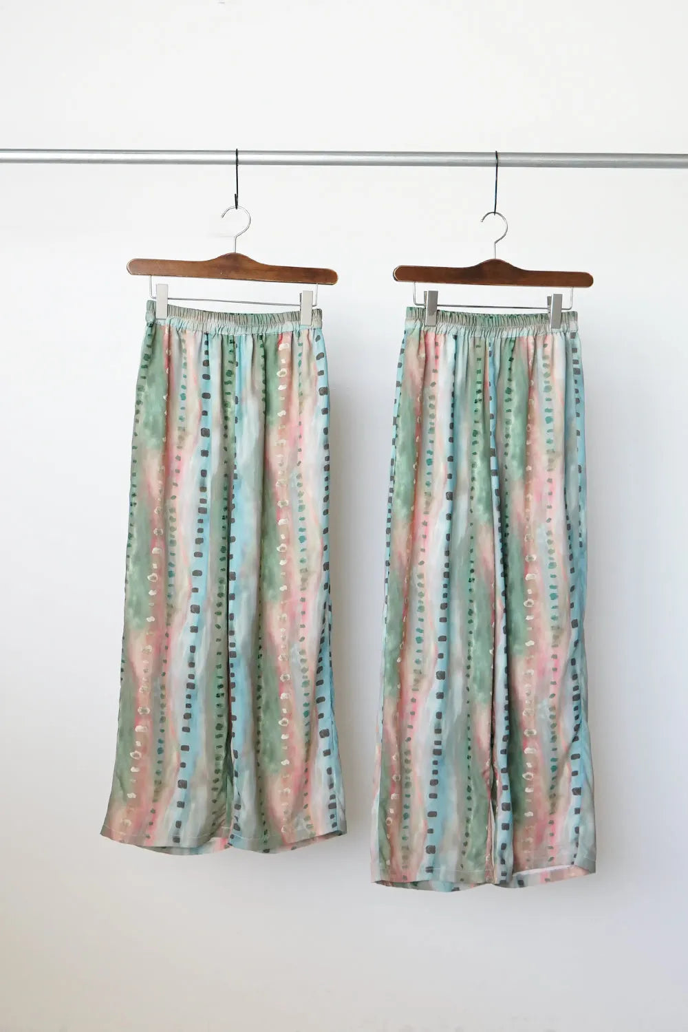 【LILA n’citta】ストライプドットイージーパンツ