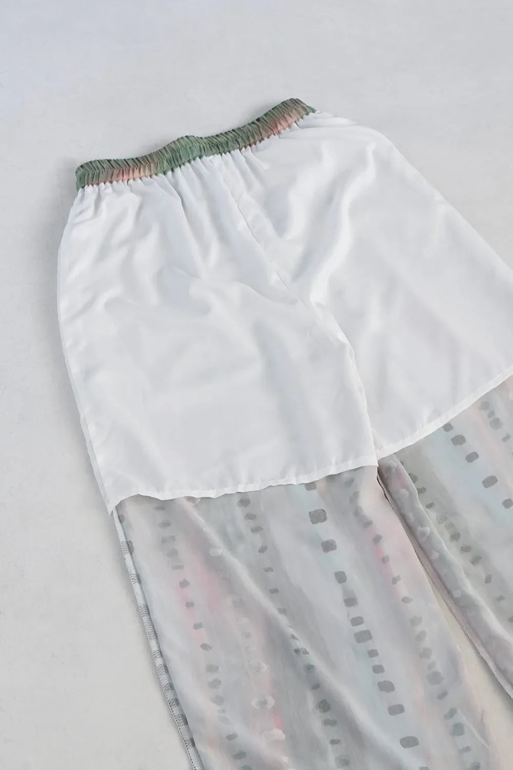 【LILA n’citta】ストライプドットイージーパンツ