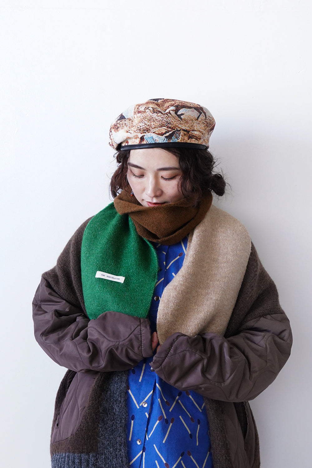 Gobelin Animal Beret(馬柄)