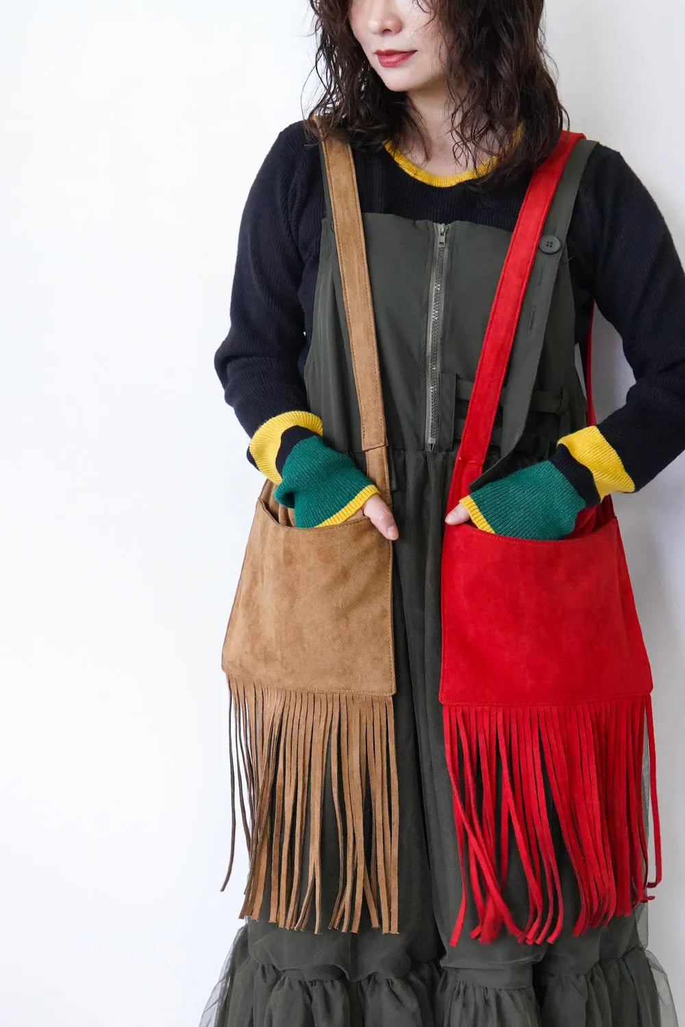 フリンジショルダーバッグ