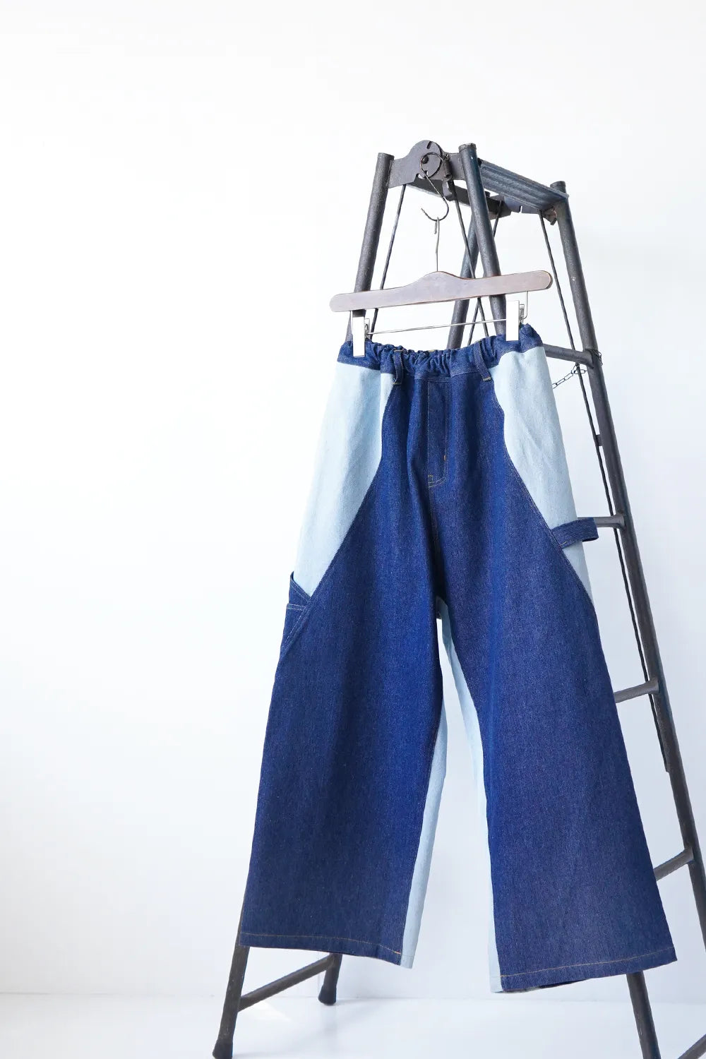 【nunuforme】バイカラーペインターパンツ