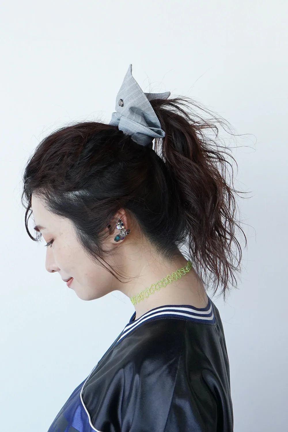 スクエアストライプビッグシュシュ