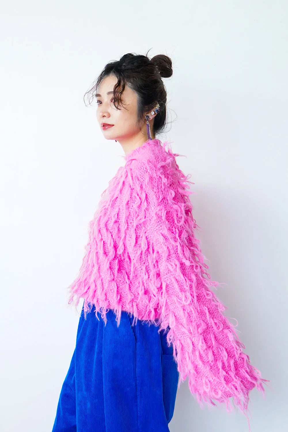 もけもけループハイネックニット