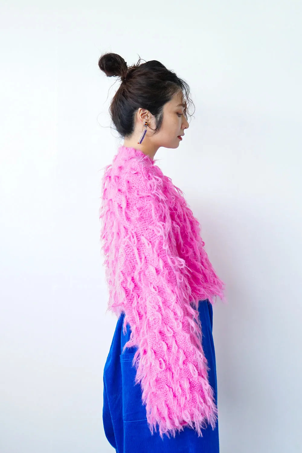 もけもけループハイネックニット