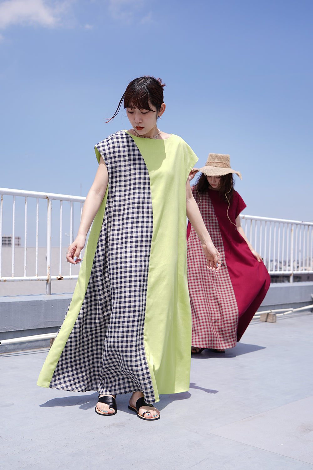 LILA n' citta】チェック切替リネンワンピース – LILA & CITTA ONLINE SHOP
