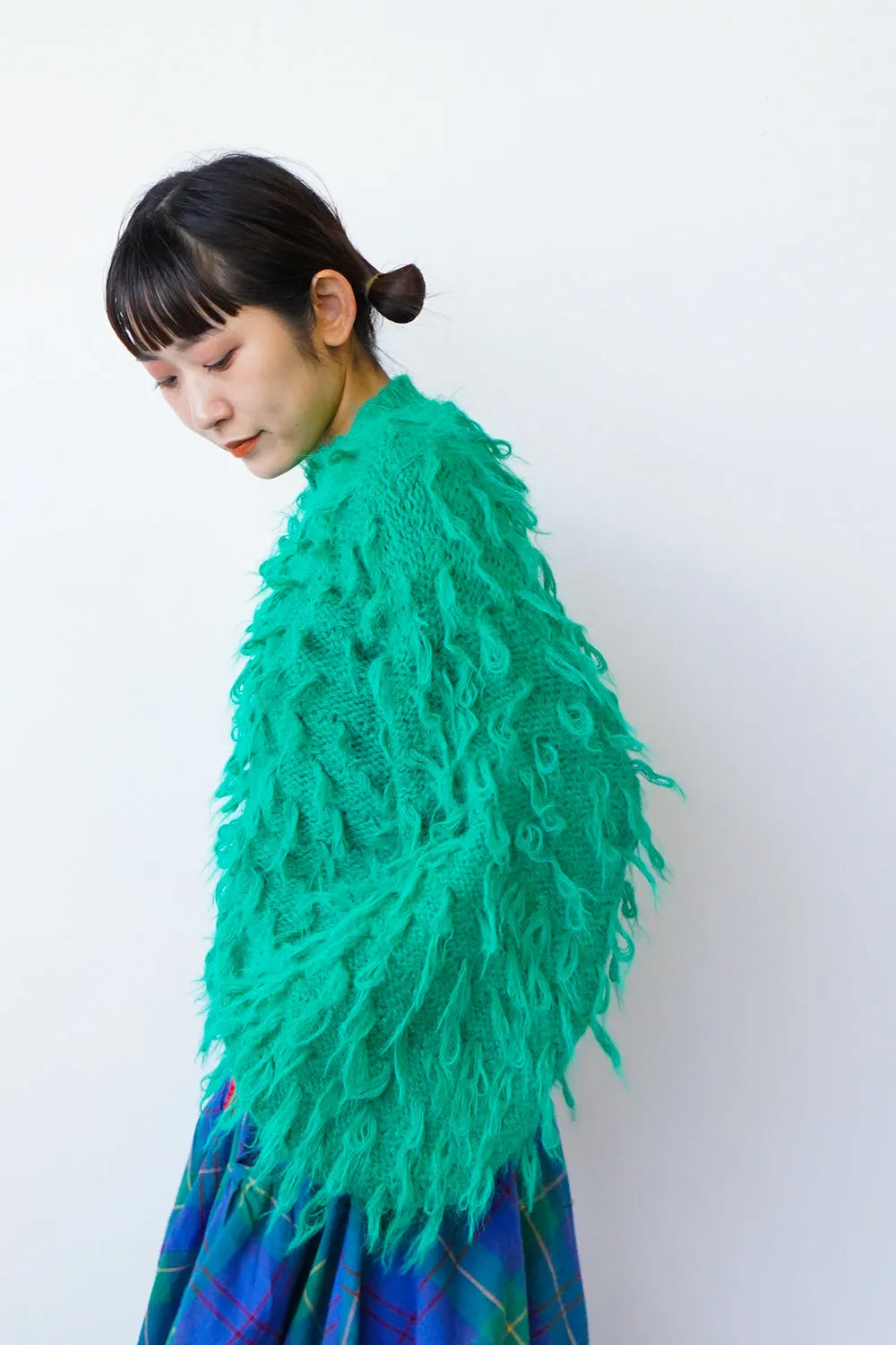 もけもけループハイネックニット