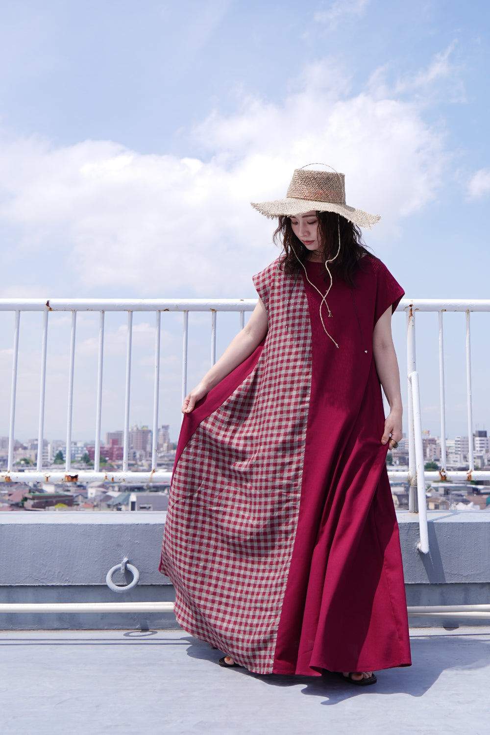 LILA n' citta】チェック切替リネンワンピース – LILA & CITTA ONLINE SHOP