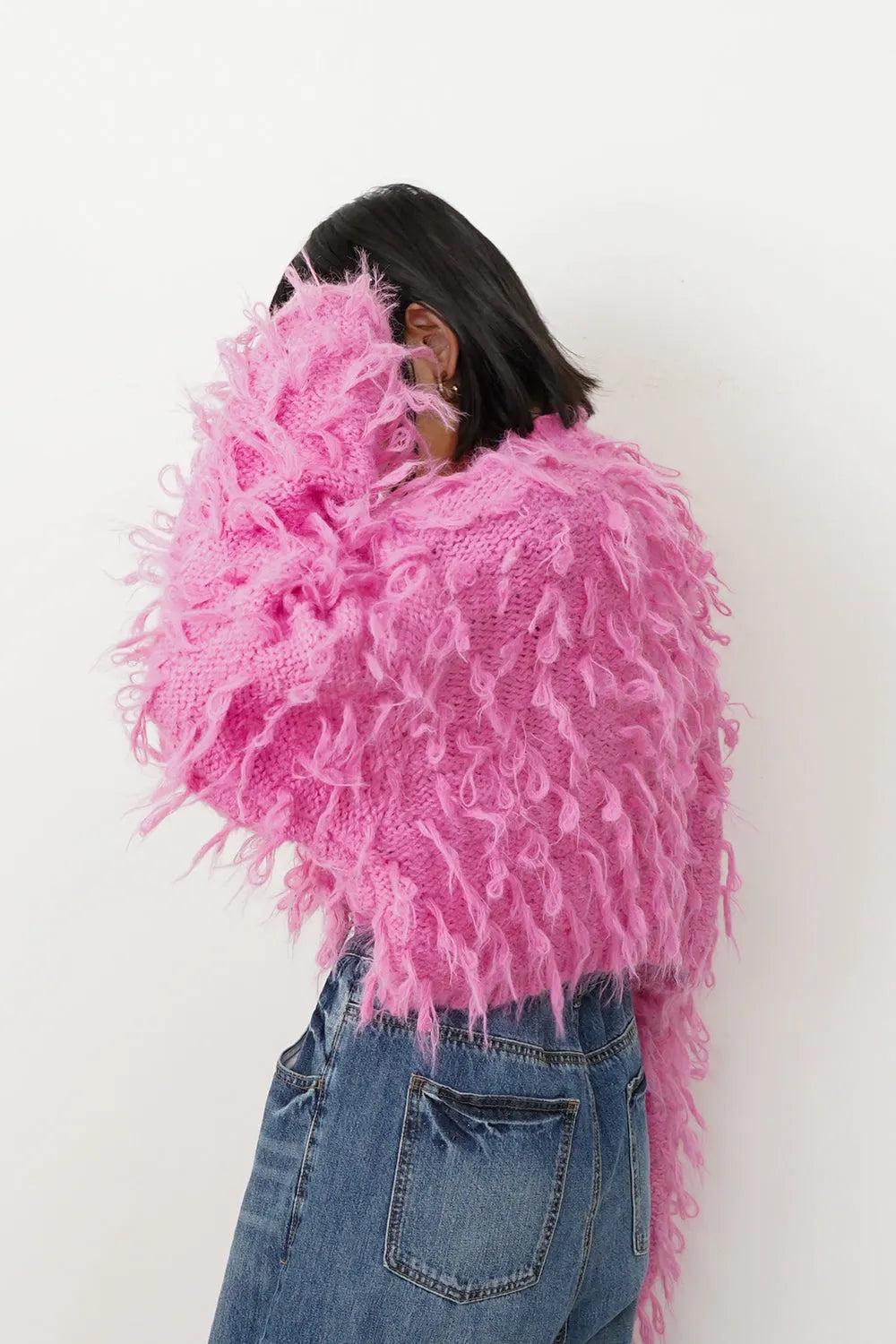 もけもけループハイネックニット