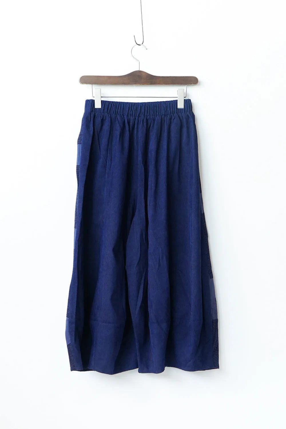 ベルトデザイン 格子柄バルーンパンツ