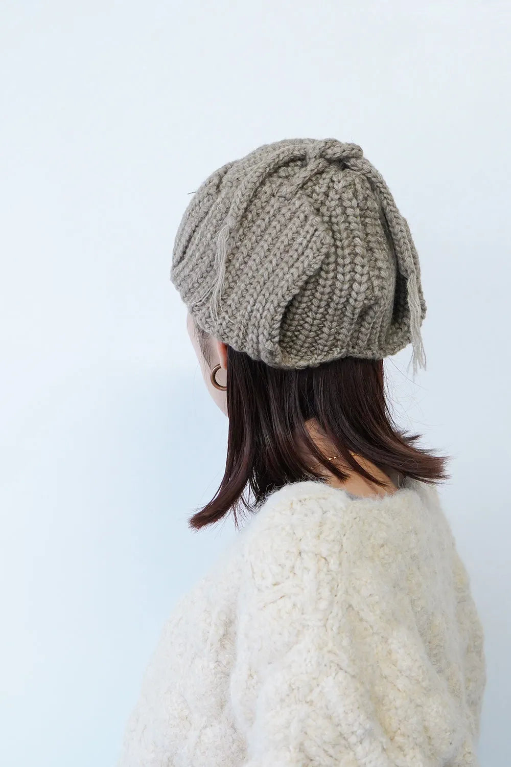 耳当て付きニット帽