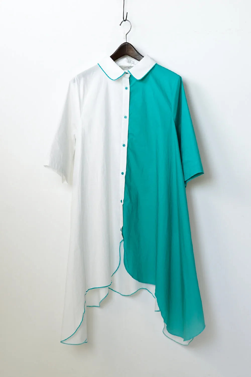 【LILA n' citta】スカラップヘムチュニックシャツ